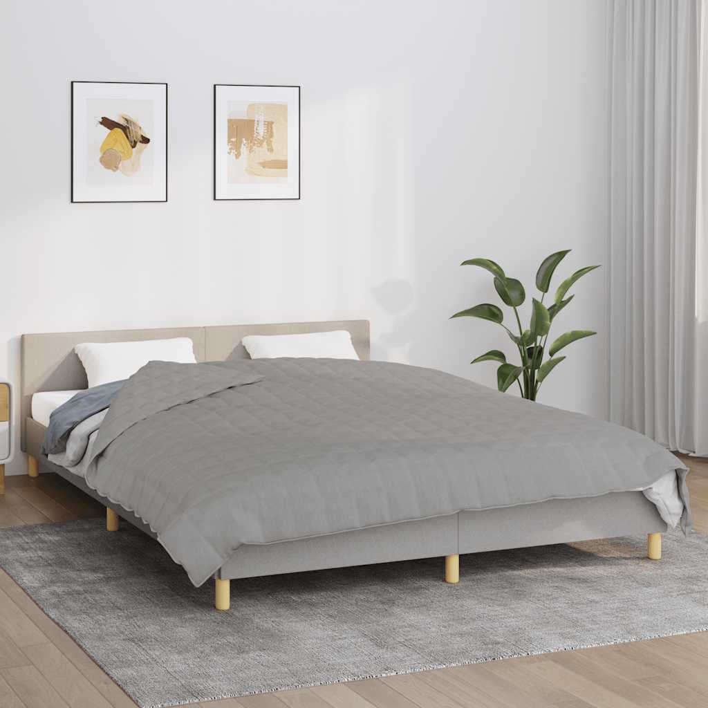 Verzwaringsdeken 200x220 cm 13 kg stof grijs is nu te koop bij PeponiXL, paradijselijk wonen!