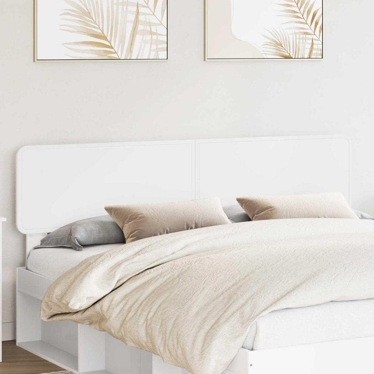 Hoofdbord Wit Bewerkt hout is nu te koop bij PeponiXL, paradijselijk wonen!