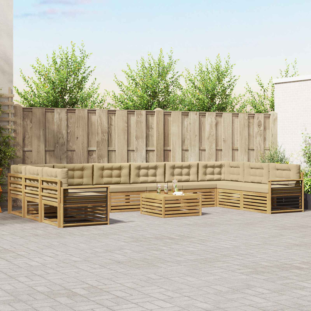 Sofa-Sets Massief Acaciahout is nu te koop bij PeponiXL, paradijselijk wonen!