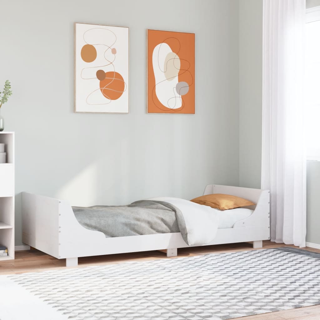 Bedframe zonder matras massief grenenhout wit 90x200 cm is nu te koop bij PeponiXL, paradijselijk wonen!