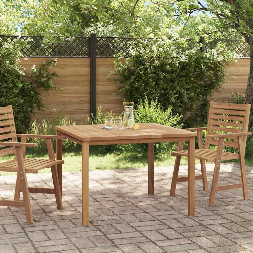 Tuintafel 110x110x77 cm massief teakhout is nu te koop bij PeponiXL, paradijselijk wonen!
