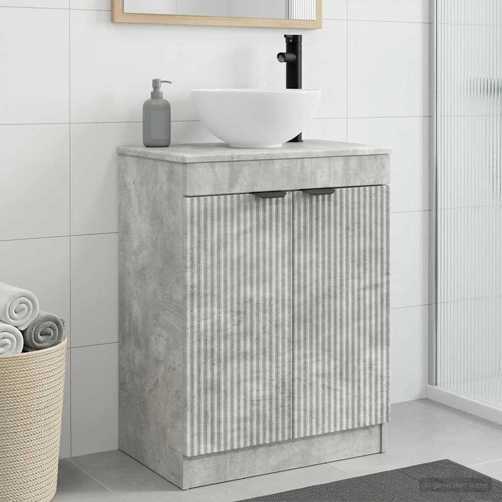 Badkamermeubel met Wasbak Betongrijs 54 x 35 x 83 cm is nu te koop bij PeponiXL, paradijselijk wonen!