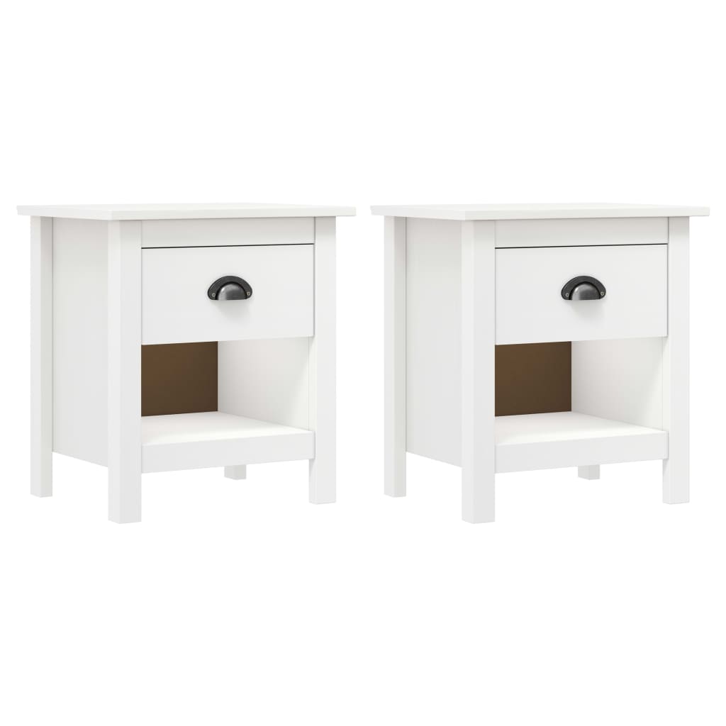 Nachtkastjes 2 st Hill Range 46x35x49,5 cm massief grenenhout is nu te koop bij PeponiXL, paradijselijk wonen!