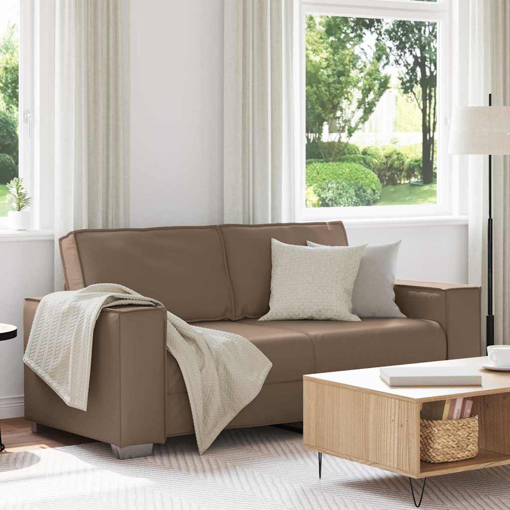 Loveseat Cappuccino 180 cm Nep Leer is nu te koop bij PeponiXL, paradijselijk wonen!