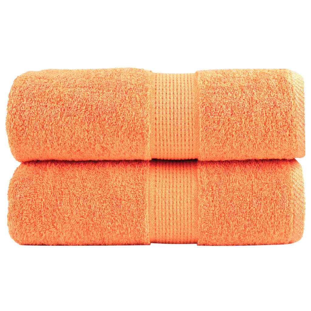 Premium washandjes SOLUND 2 stuks oranje 30x30 cm 600 g/m2 is nu te koop bij PeponiXL, paradijselijk wonen!