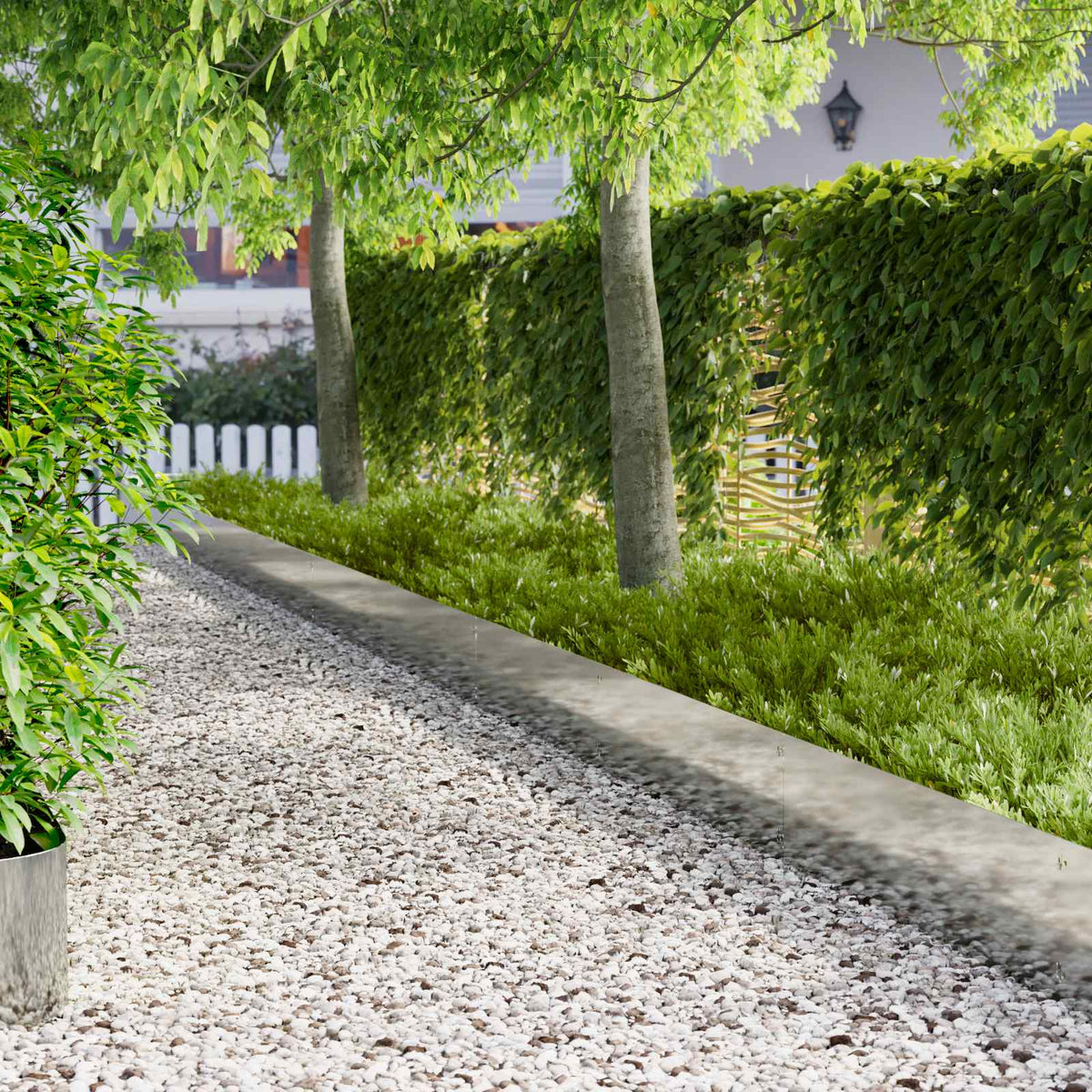 Gazonrand 10 pcs 103 x 30 cm Staal Zilverkleurig is nu te koop bij PeponiXL, paradijselijk wonen!
