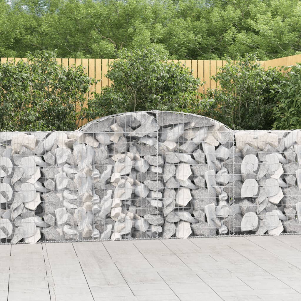Schanskorven 13 st gewelfd 300x30x100/120 cm ijzer is nu te koop bij PeponiXL, paradijselijk wonen!
