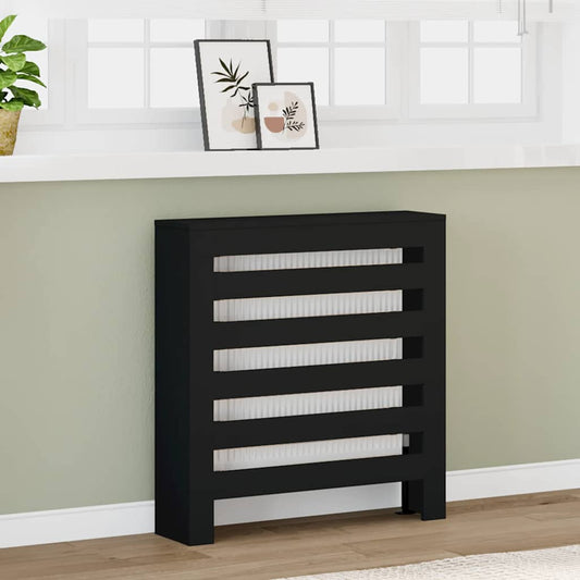Radiatorombouw 78x20x82 cm bewerkt hout zwart is nu te koop bij PeponiXL, paradijselijk wonen!