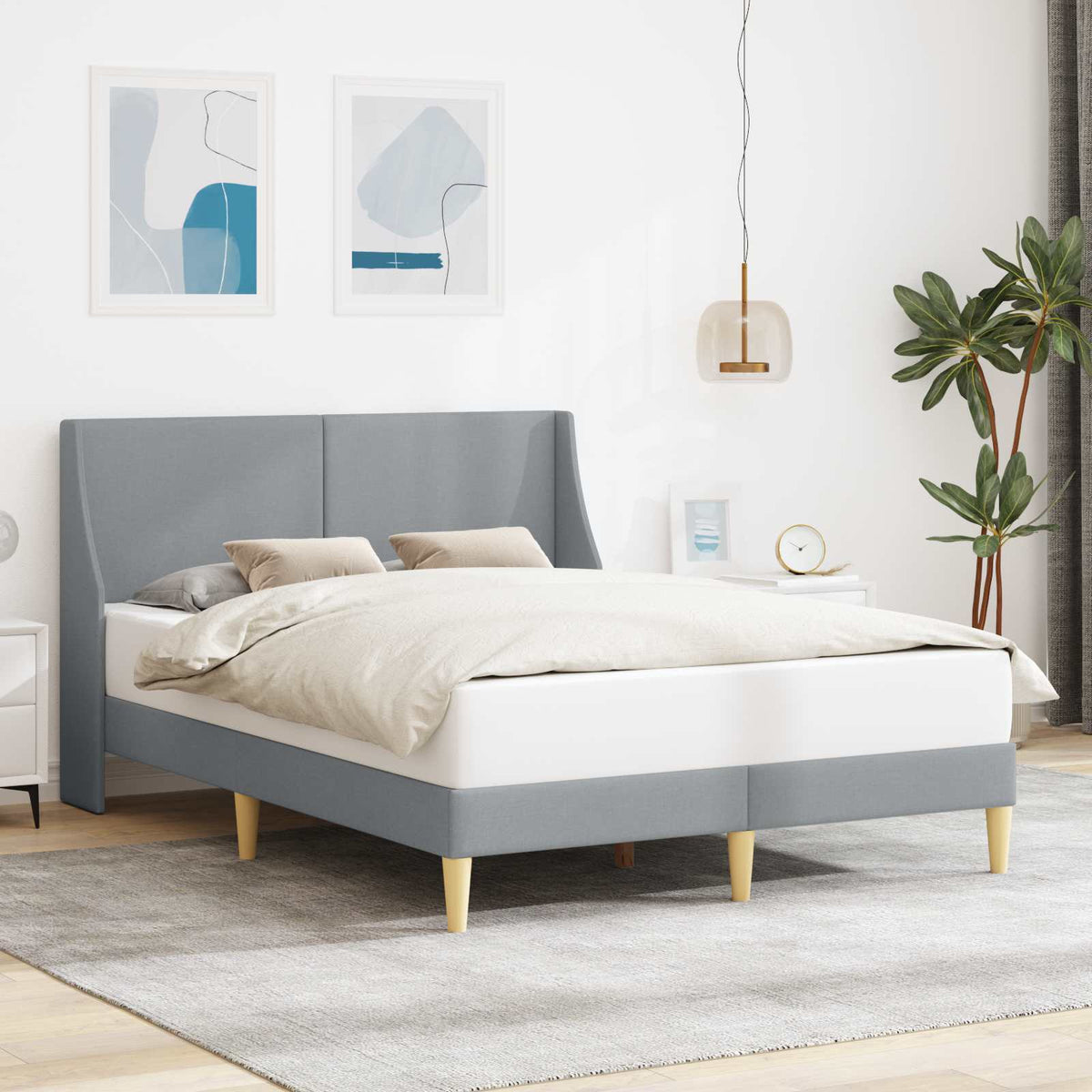 Bedframe met hoofdeinde aansluitplaat is nu te koop bij PeponiXL, paradijselijk wonen!