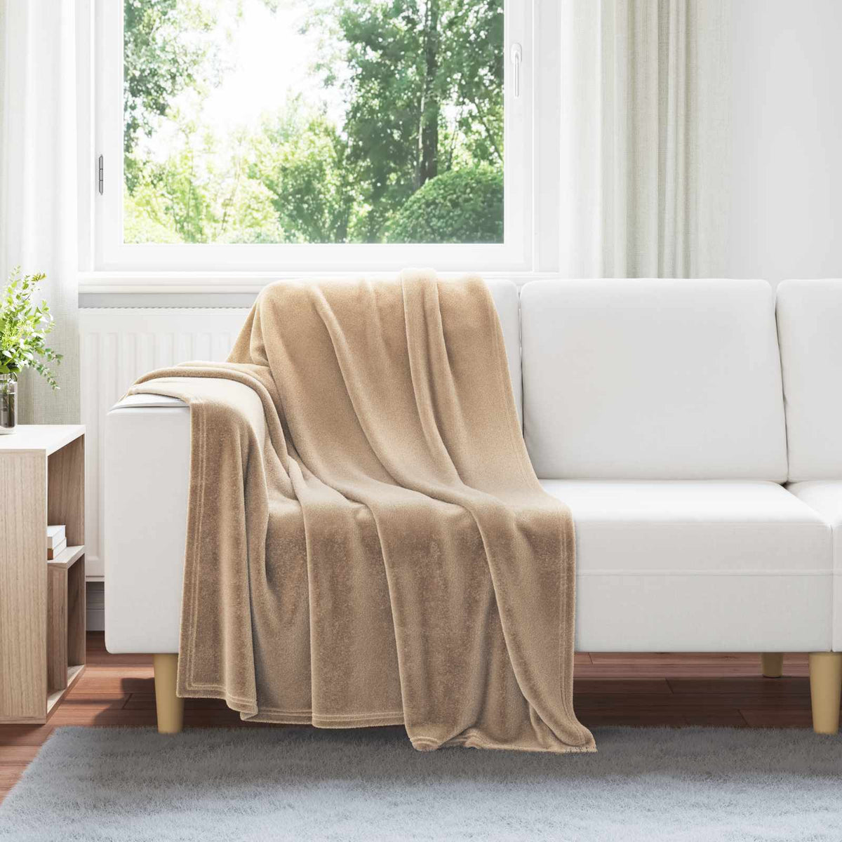 Kleden 6 pcs Kameel 130 x 150 cm Fleece is nu te koop bij PeponiXL, paradijselijk wonen!