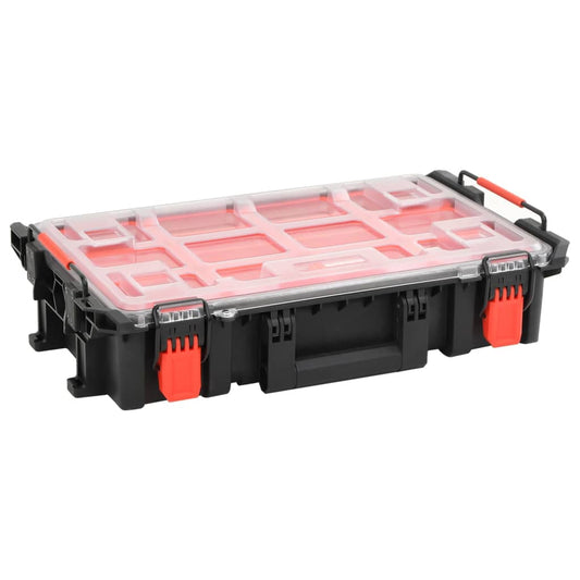Flightcase draagbaar 55,5x34,5x13,5 cm PP zwart is nu te koop bij PeponiXL, paradijselijk wonen!
