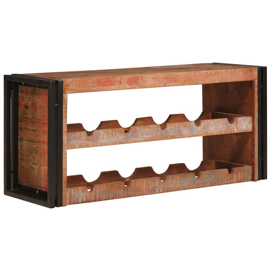 Wijnrek Bruin 100 x 45 x 33 cm Massief gerecycled hout is nu te koop bij PeponiXL, paradijselijk wonen!