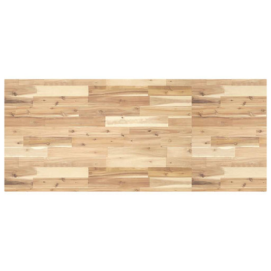 Bureaublad 140x60x4 cm onbehandeld massief acaciahout is nu te koop bij PeponiXL, paradijselijk wonen!