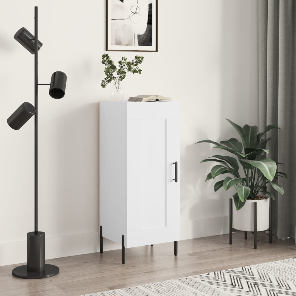 Dressoir 34,5x34x90 cm bewerkt hout wit is nu te koop bij PeponiXL, paradijselijk wonen!