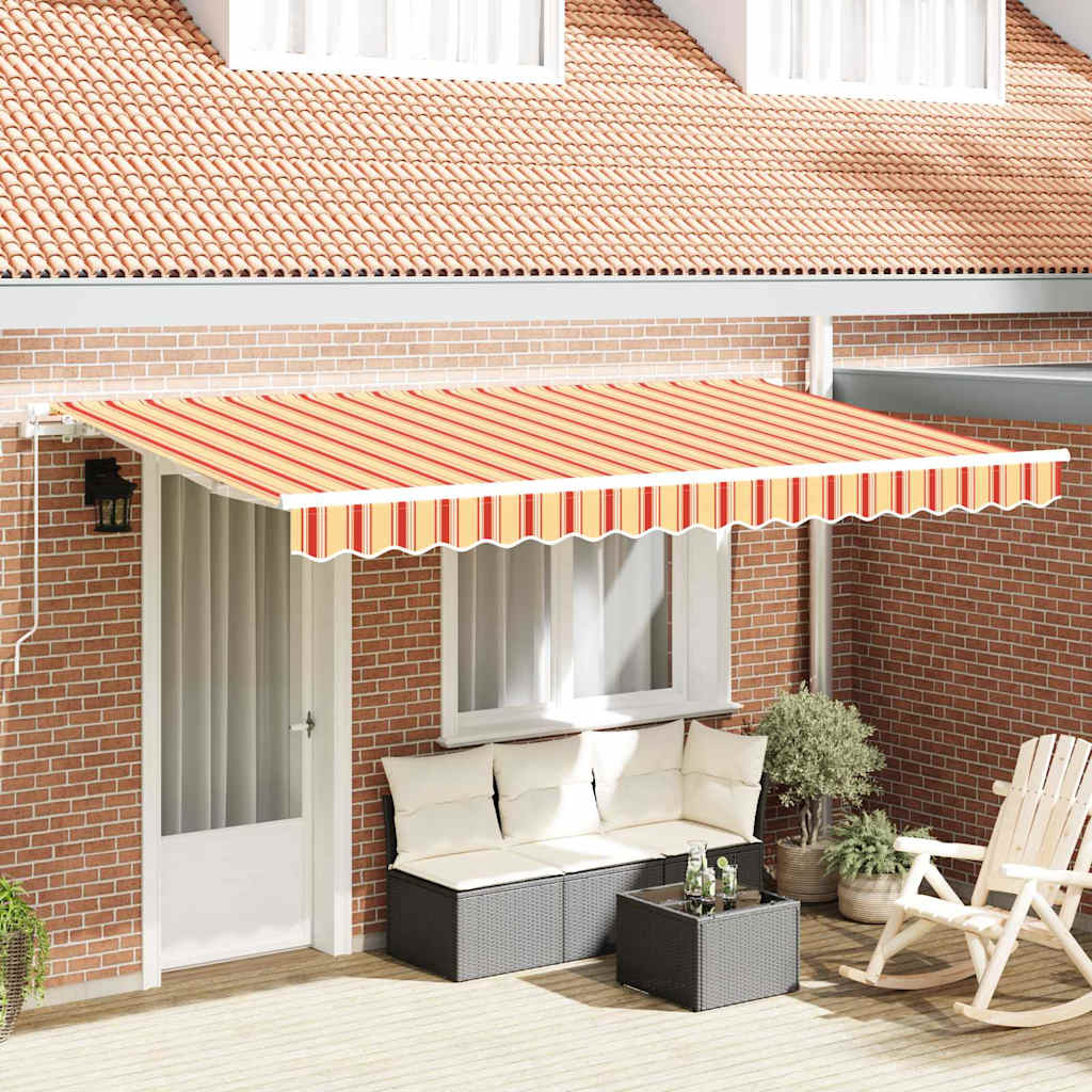Uitschuifbare luifel Geel 400 x 200 cm Stof is nu te koop bij PeponiXL, paradijselijk wonen!
