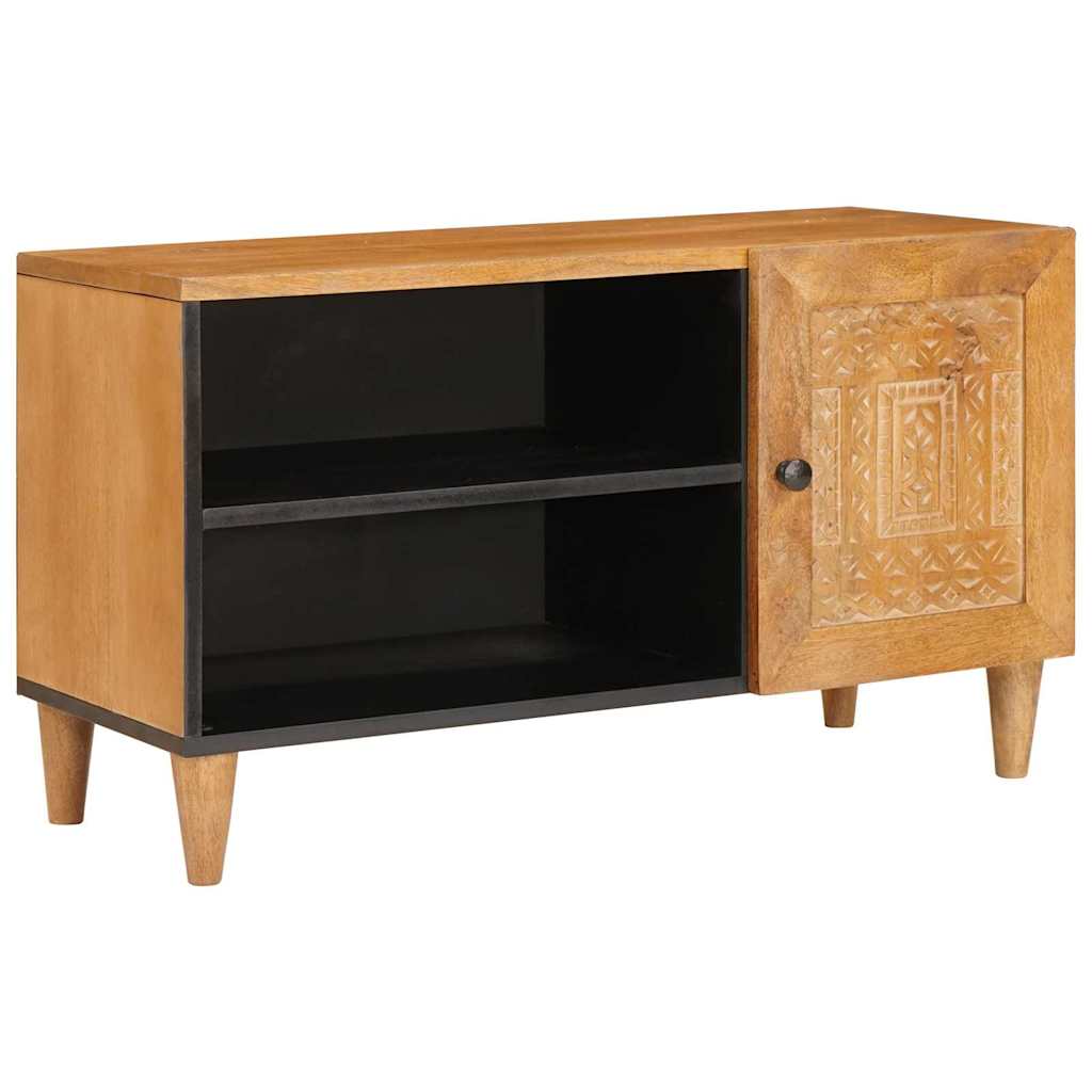 TV Eenheden met plank Licht Bruin 80 x 33 x 46 cm Bewerkt hout is nu te koop bij PeponiXL, paradijselijk wonen!