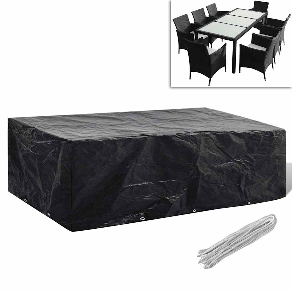 Tuinmeubelhoes met 8 oogjes 300x140x90 cm is nu te koop bij PeponiXL, paradijselijk wonen!