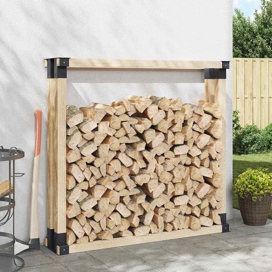 Houtstapel Steun 4 pcs Antracietkleurig 34 x 10 x 15 cm Staal is nu te koop bij PeponiXL, paradijselijk wonen!
