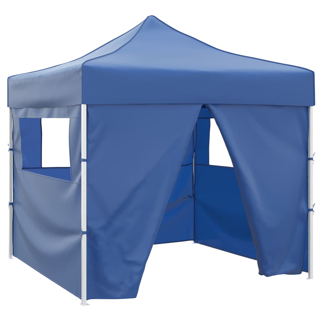 Vouwtent met 4 zijwanden 3x3 m blauw is nu te koop bij PeponiXL, paradijselijk wonen!