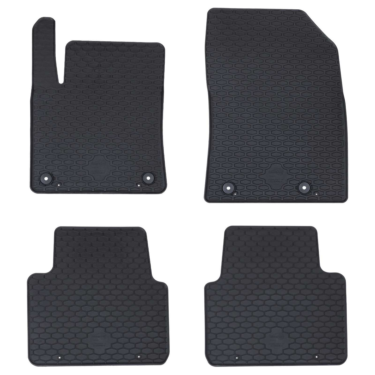 Autobodemmat 4 pcs Zwart Rubber is nu te koop bij PeponiXL, paradijselijk wonen!
