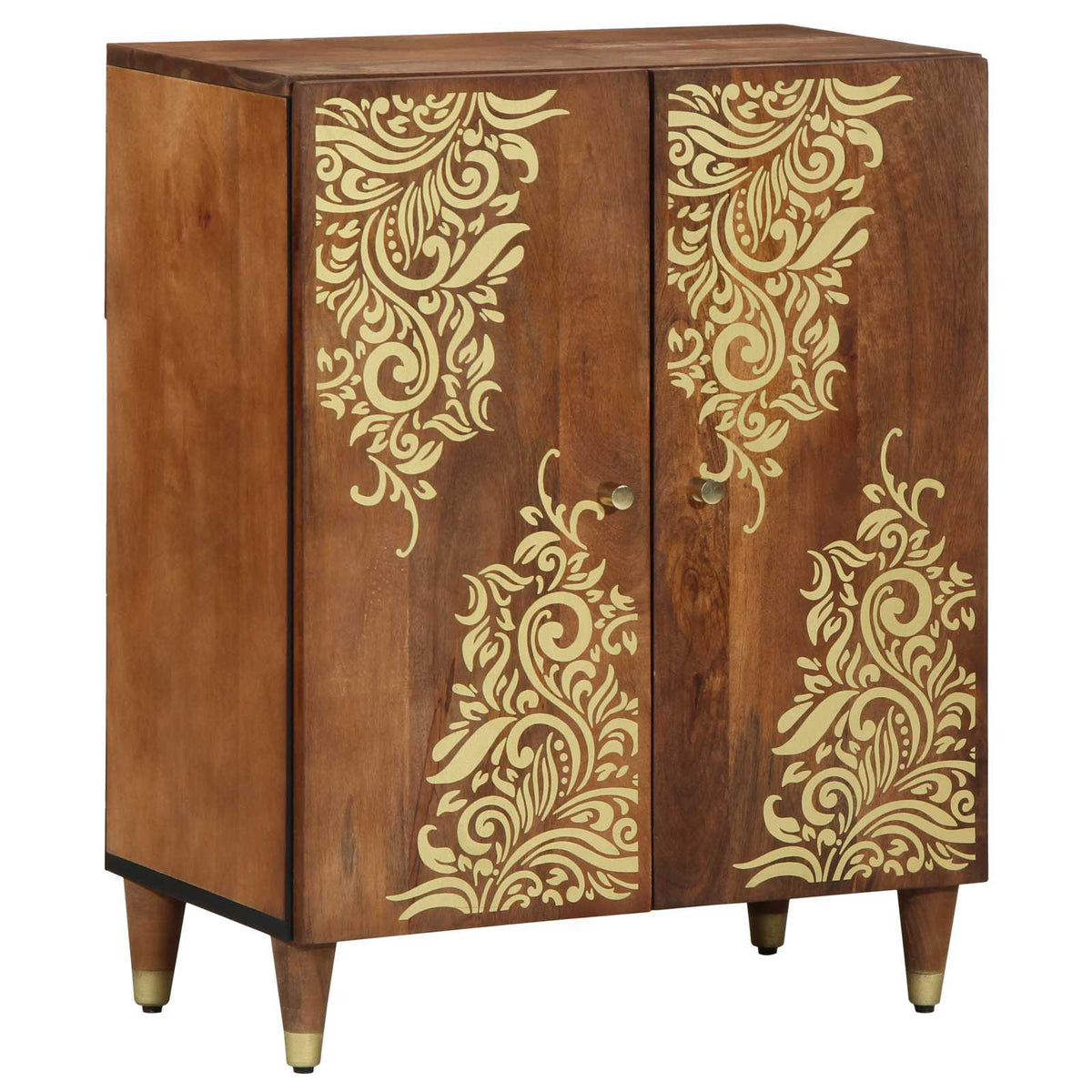 Dressoir Bruin 60 x 33 x 75 cm Massief Mango Hout is nu te koop bij PeponiXL, paradijselijk wonen!