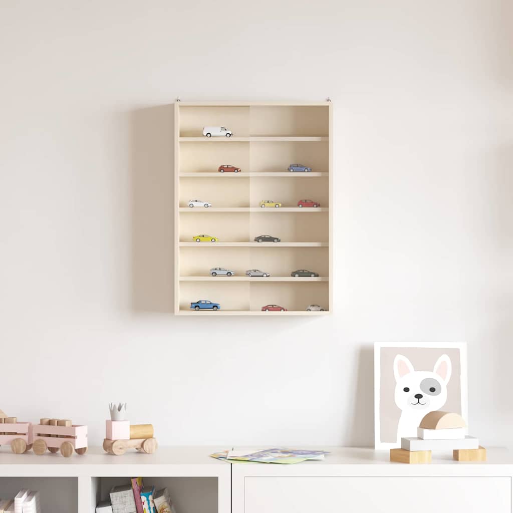 Muurdisplaykast met plank Beige 40 x 8,5 x 54 cm Multiplex is nu te koop bij PeponiXL, paradijselijk wonen!