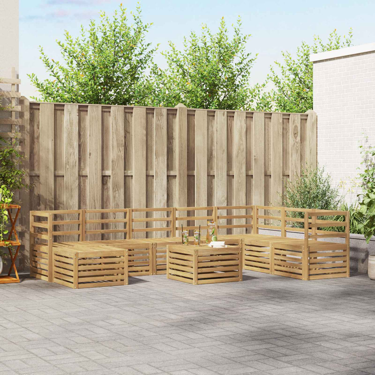 Sofa-Sets Massief Acaciahout is nu te koop bij PeponiXL, paradijselijk wonen!