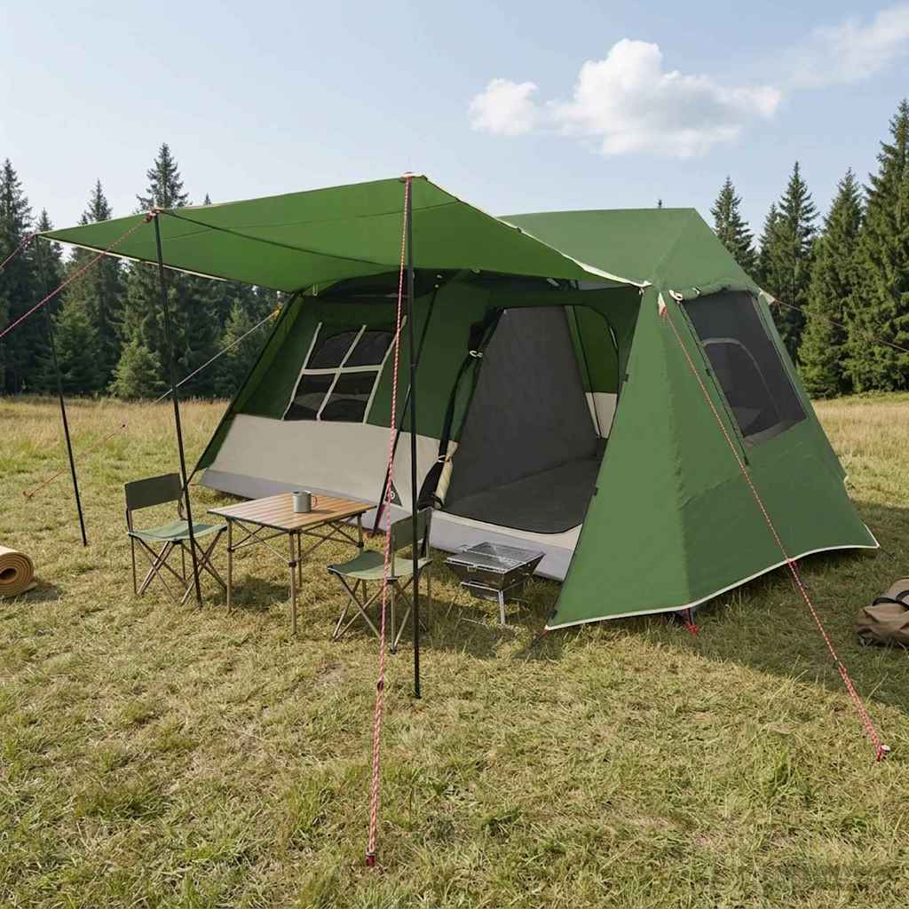 Tunneltent Groen 400 x 278 x 182 cm is nu te koop bij PeponiXL, paradijselijk wonen!