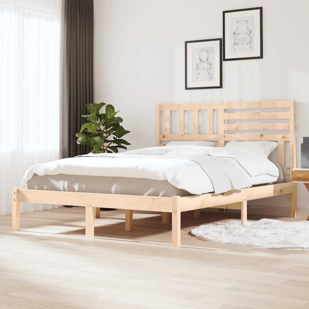 Bedframe massief grenenhout 140x200 cm is nu te koop bij PeponiXL, paradijselijk wonen!