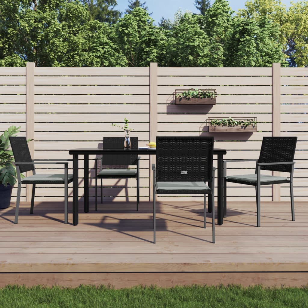 5-delige Tuinset met kussens poly rattan en staal is nu te koop bij PeponiXL, paradijselijk wonen!