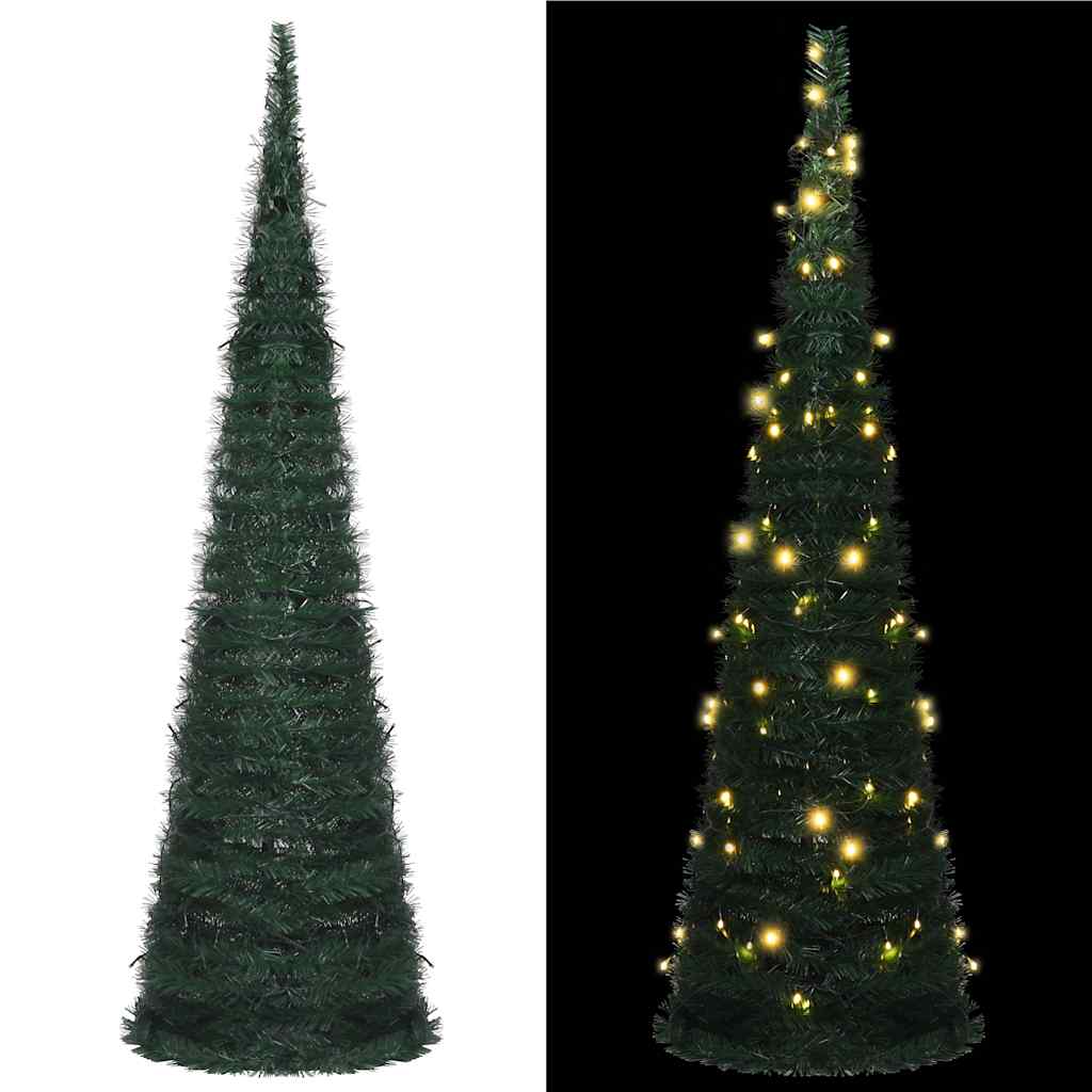 Kunstkerstboom met verlichting pop-up 210 cm groen is nu te koop bij PeponiXL, paradijselijk wonen!
