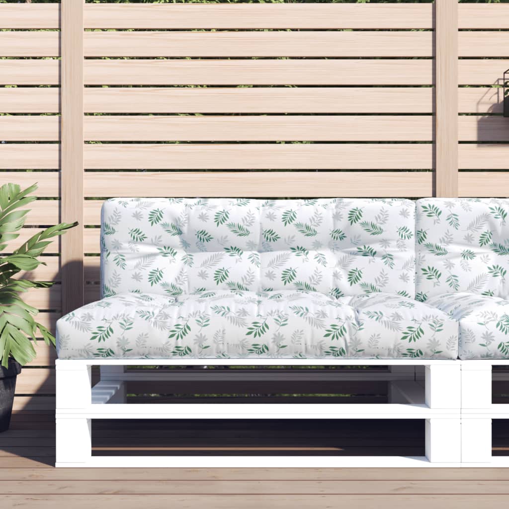 Palletkussen 120x40x12 cm stof bladpatroon is nu te koop bij PeponiXL, paradijselijk wonen!