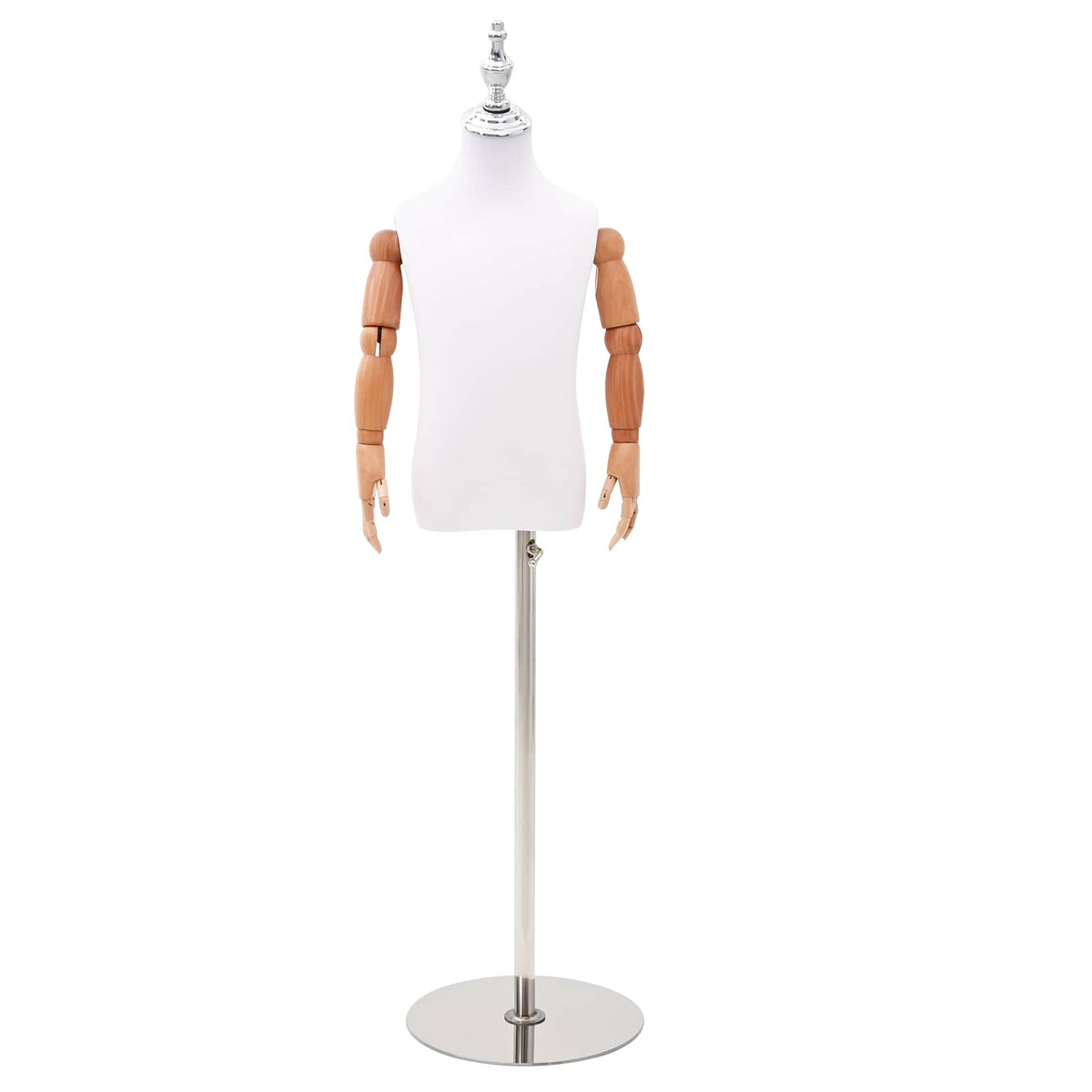Verstelbare 120-150 cm Mannequin met Basis Uniseks PP Wit is nu te koop bij PeponiXL, paradijselijk wonen!