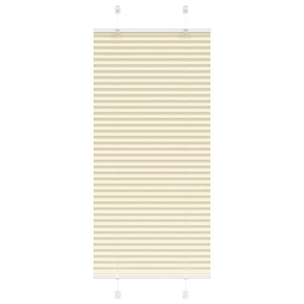 Plissé rolgordijn 60x100 cm stofbreedte 59,4 cm polyester crème is nu te koop bij PeponiXL, paradijselijk wonen!