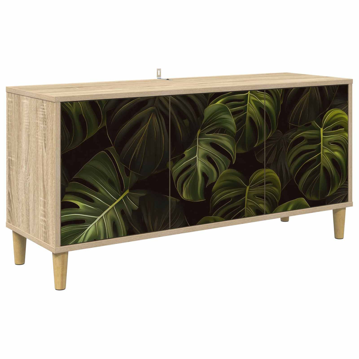 Tv-meubel ELBURG 102 x 33 x 50 cm Sonoma Bewerkt hout is nu te koop bij PeponiXL, paradijselijk wonen!