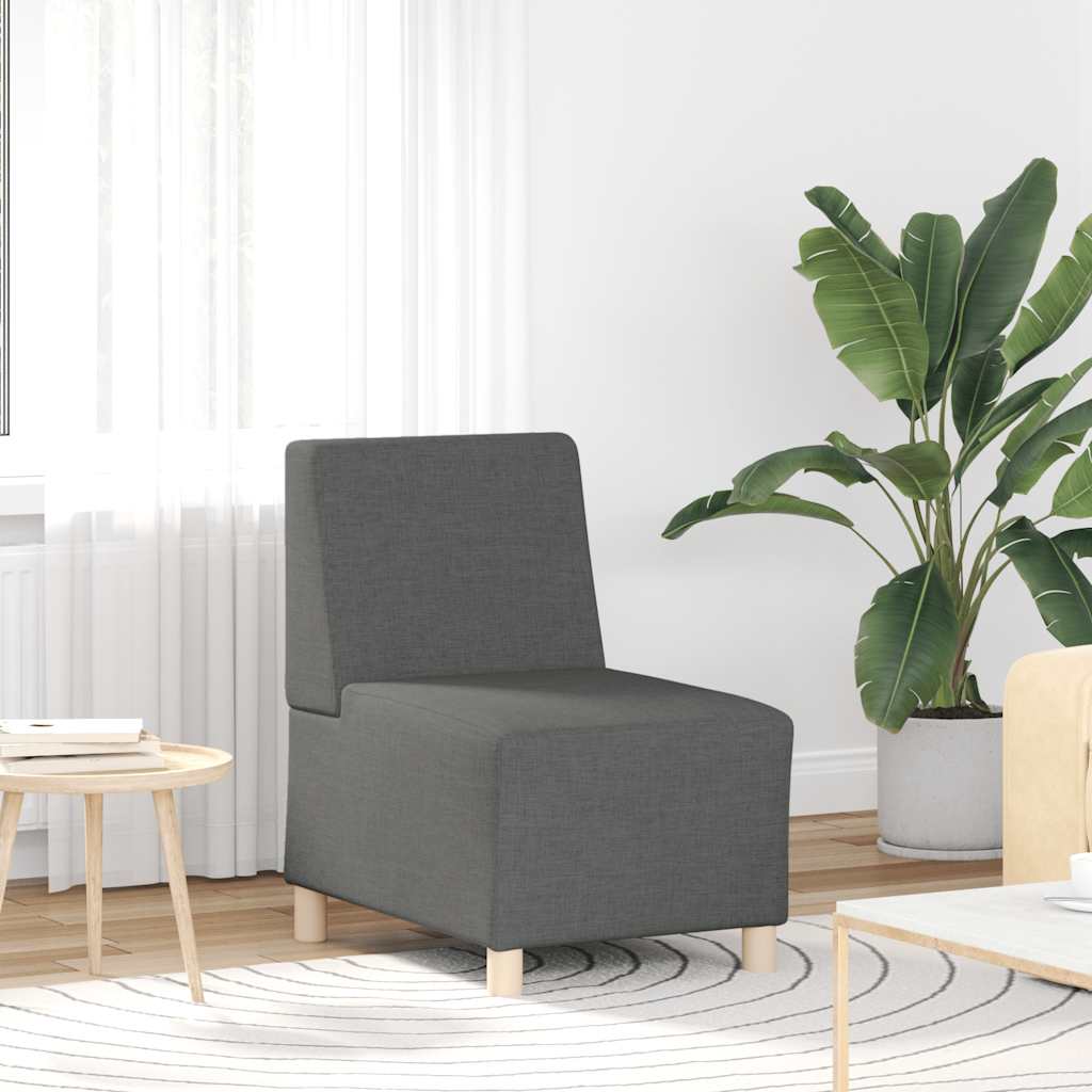 Modulaire bank zonder armleuningen donkergrijs 55 cm stof is nu te koop bij PeponiXL, paradijselijk wonen!