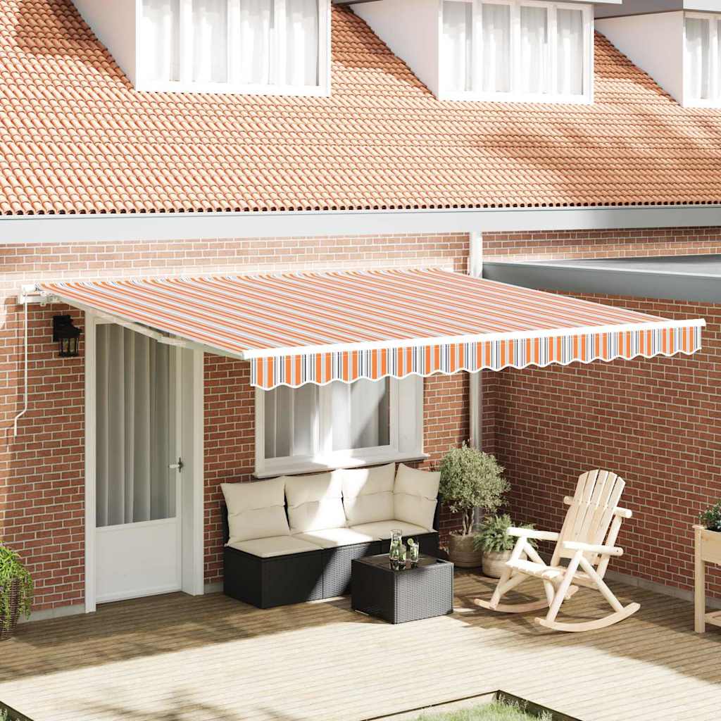 Uitschuifbare luifel Meerkleurig 400 × 350 cm is nu te koop bij PeponiXL, paradijselijk wonen!