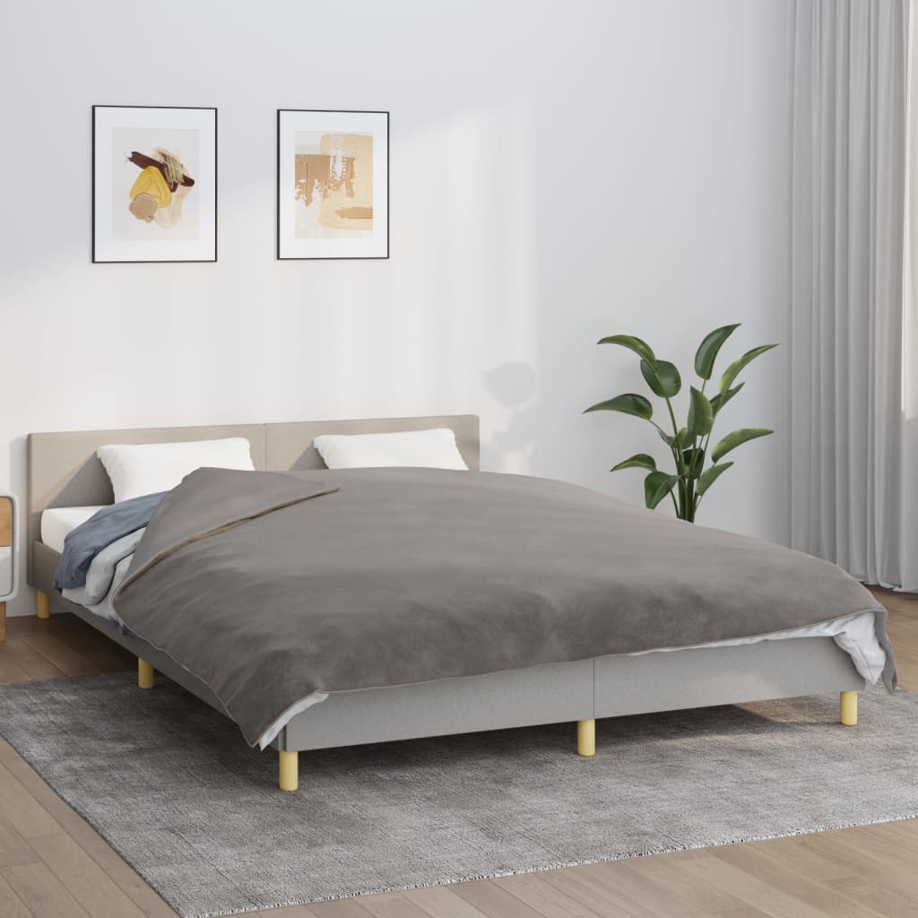 Verzwaringsdeken met hoes 200x230 cm 13 kg stof grijs is nu te koop bij PeponiXL, paradijselijk wonen!