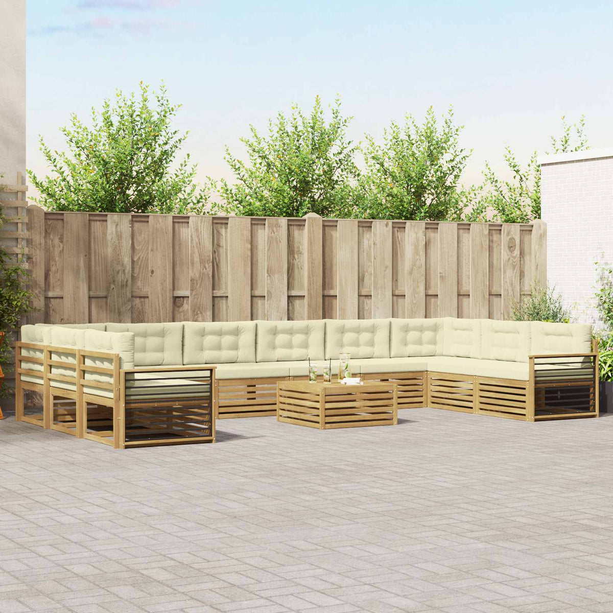Sofa-Sets Massief Acaciahout is nu te koop bij PeponiXL, paradijselijk wonen!