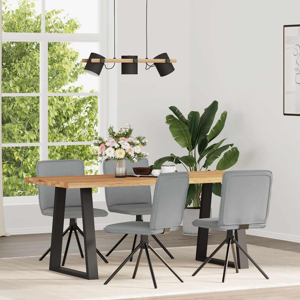 Eetkamerstoelen 4 st stof lichtgrijs is nu te koop bij PeponiXL, paradijselijk wonen!