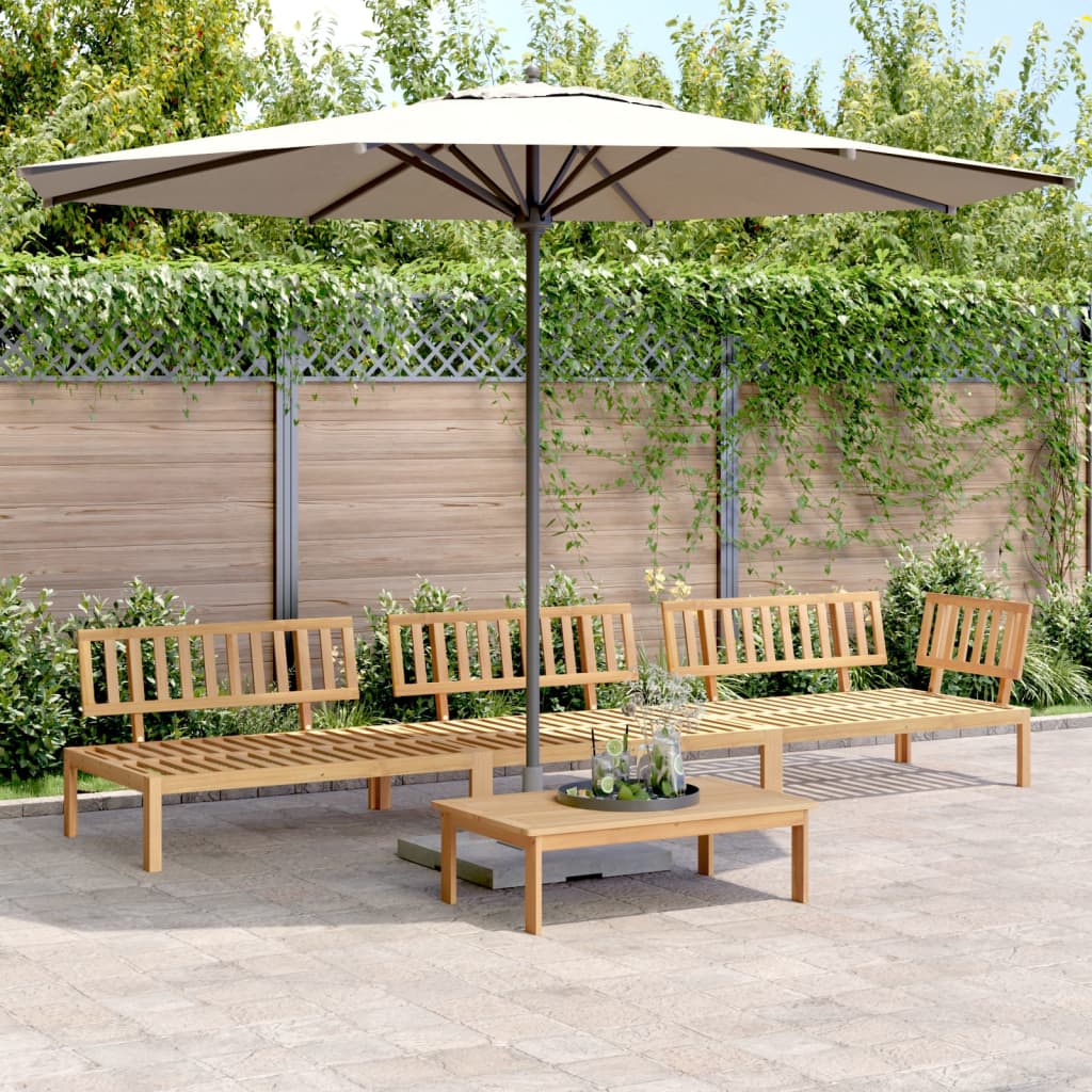 4-delige Loungeset pallet massief acaciahout is nu te koop bij PeponiXL, paradijselijk wonen!