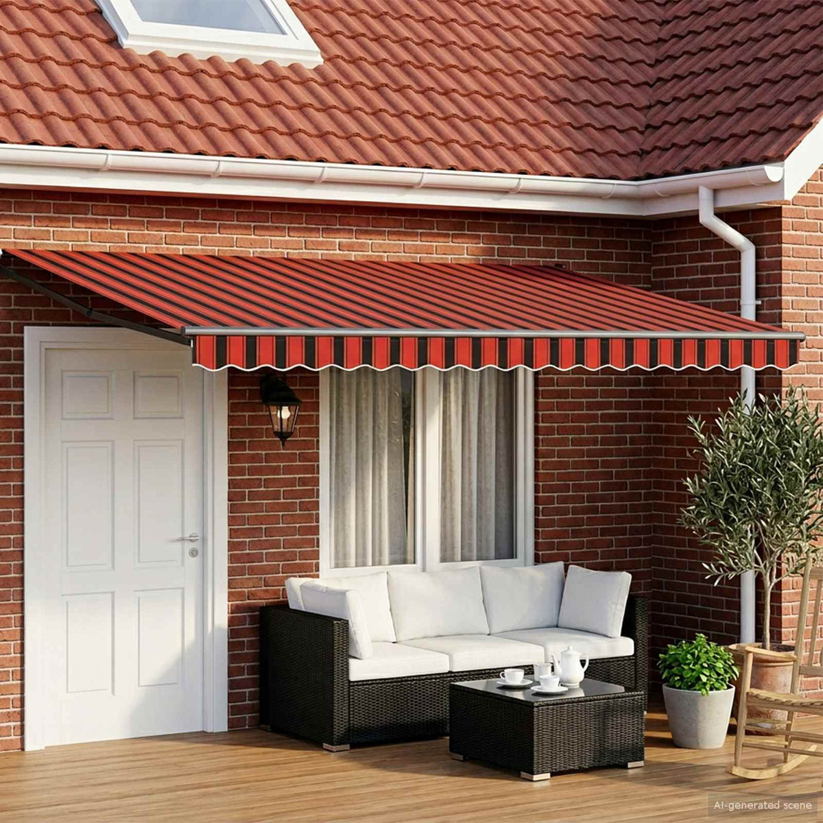 Elektrisch Uittrekbaar Zonnescherm 5 x 3 m is nu te koop bij PeponiXL, paradijselijk wonen!