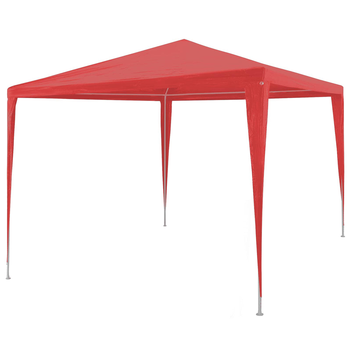 Partytent Rood 300 x 300 x 255 cm PE en staal is nu te koop bij PeponiXL, paradijselijk wonen!