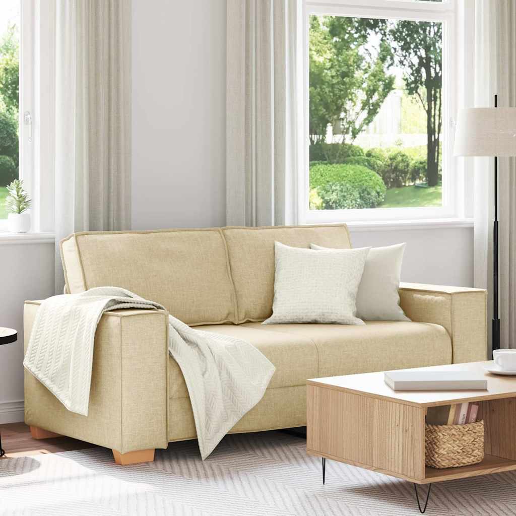 2-zitsbank Crème 180x78x84 cm Stof is nu te koop bij PeponiXL, paradijselijk wonen!