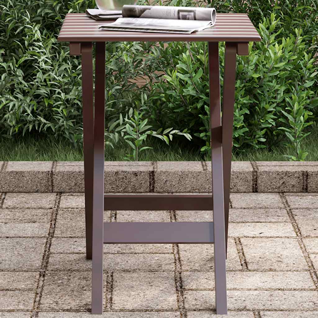Bijzettafel inklapbaar massief populierenhout bruin is nu te koop bij PeponiXL, paradijselijk wonen!