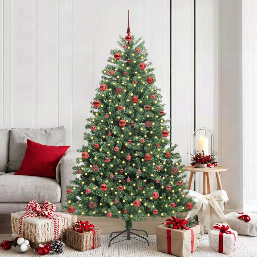 Kunstmatige Inklapbare Kerstboom Groen 180 cm PVC en Metaal is nu te koop bij PeponiXL, paradijselijk wonen!