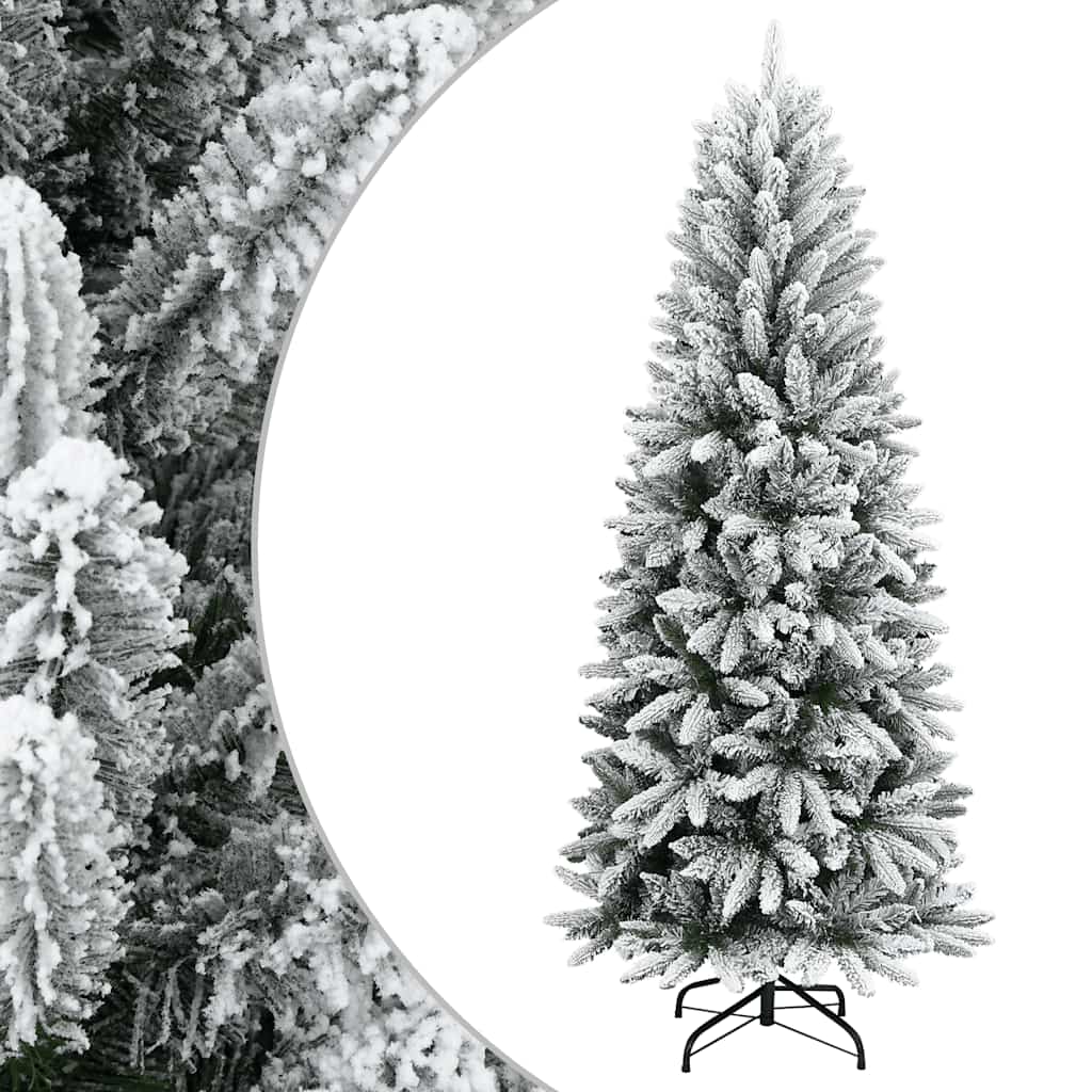 Kunstkerstboom met sneeuw 120 cm PVC en PE is nu te koop bij PeponiXL, paradijselijk wonen!