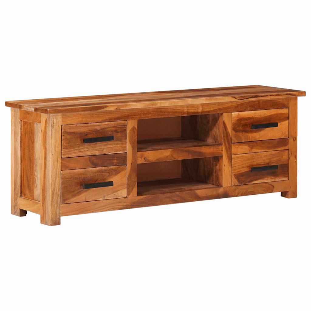 Tv-meubel 110x30x40 cm massief hout is nu te koop bij PeponiXL, paradijselijk wonen!
