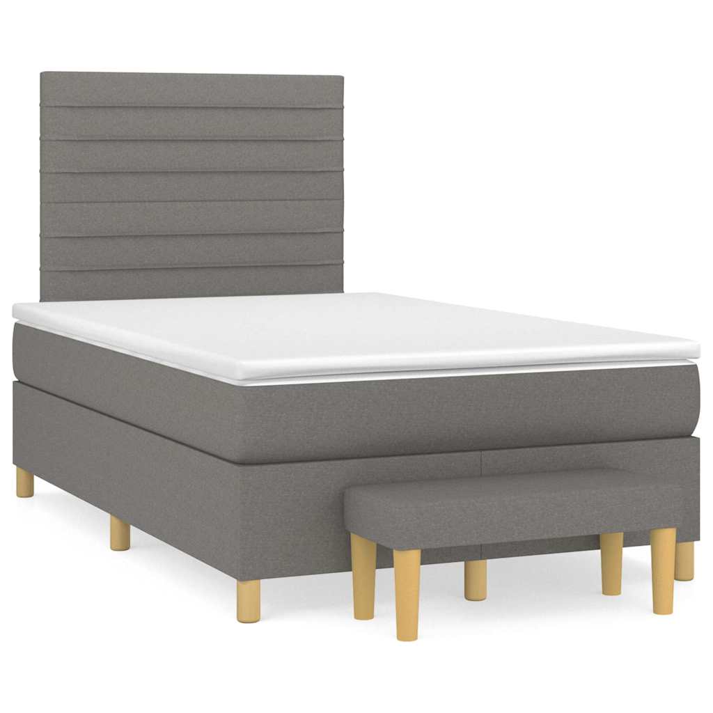 Boxspring met matras stof zwart 120x190 cm is nu te koop bij PeponiXL, paradijselijk wonen!