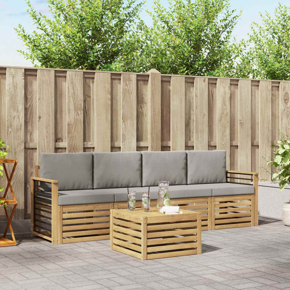Sofa-Sets Massief Acaciahout is nu te koop bij PeponiXL, paradijselijk wonen!